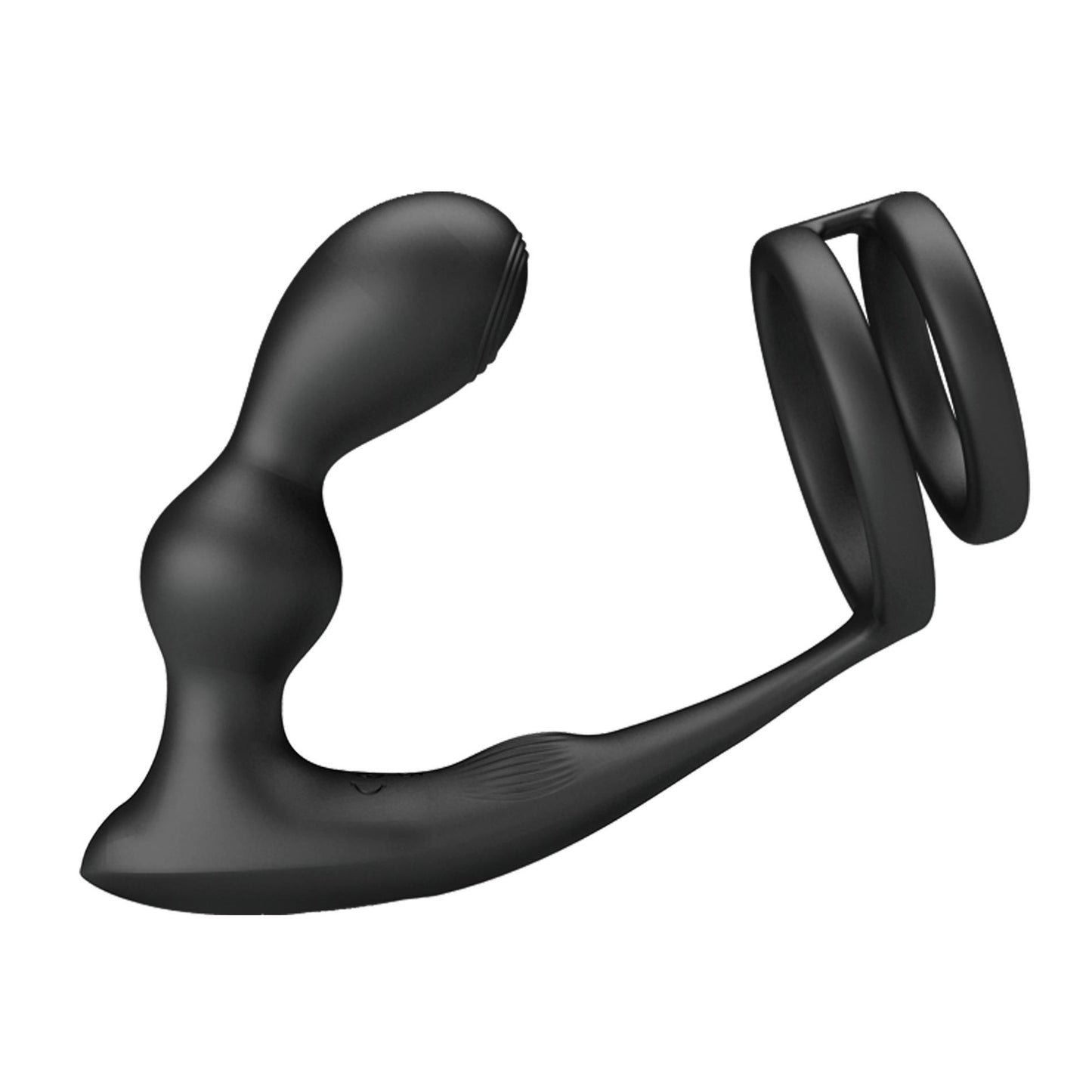 Pierścień erekcyjny z wibrującym korkiem analnym Pretty Love silikonowy USB