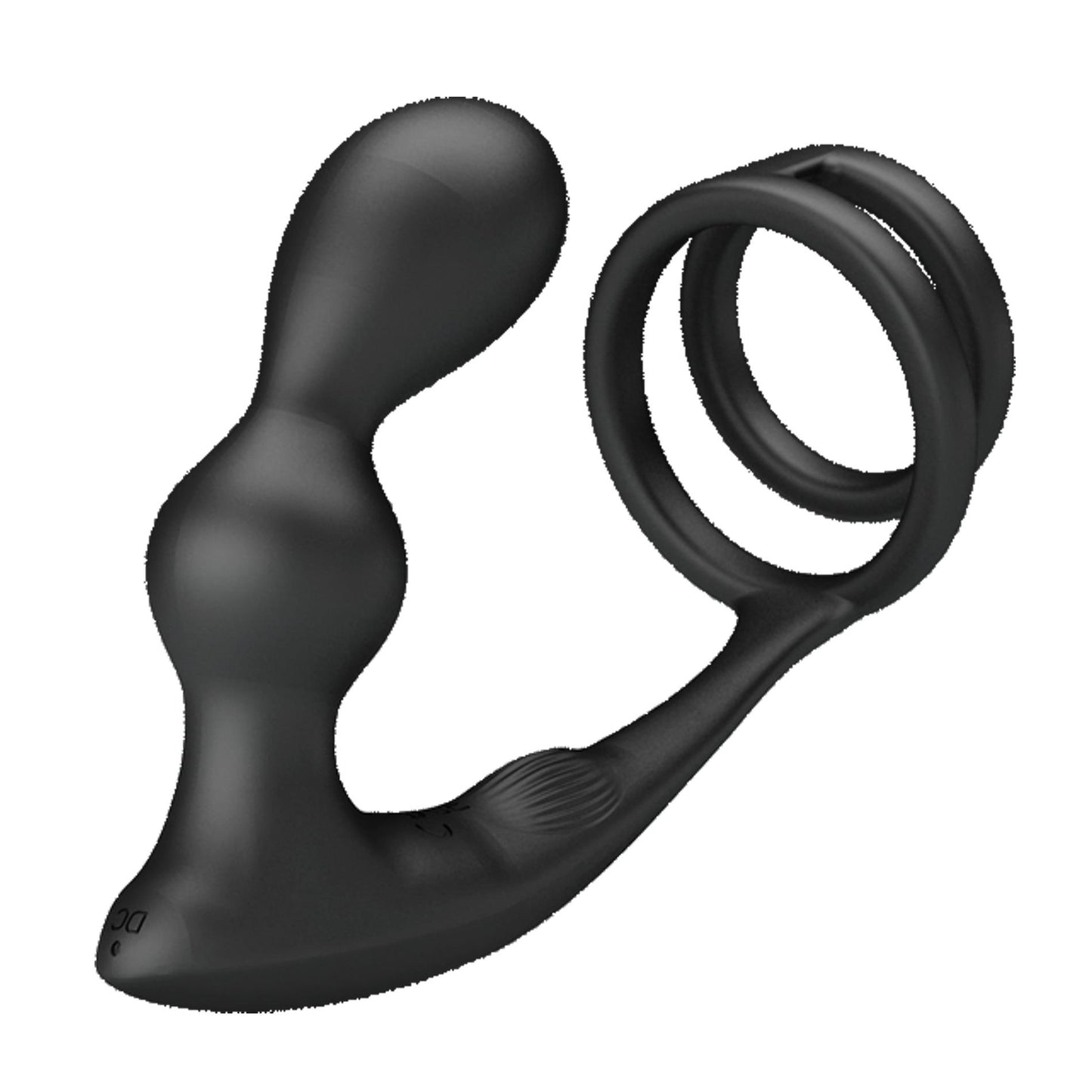 Pierścień erekcyjny z wibrującym korkiem analnym Pretty Love silikonowy USB