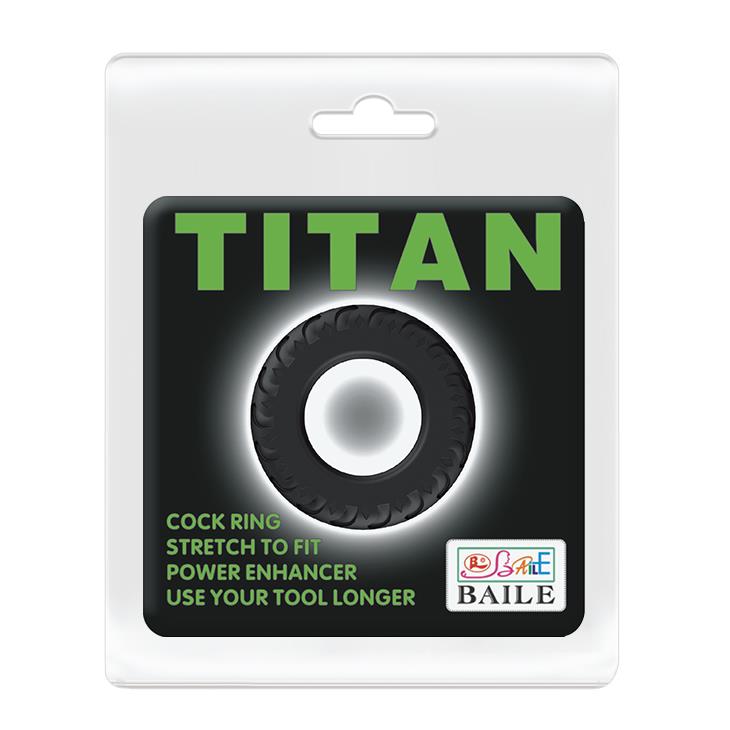 Pierścień erekcyjny silikonowy klasyczny Baile Titan