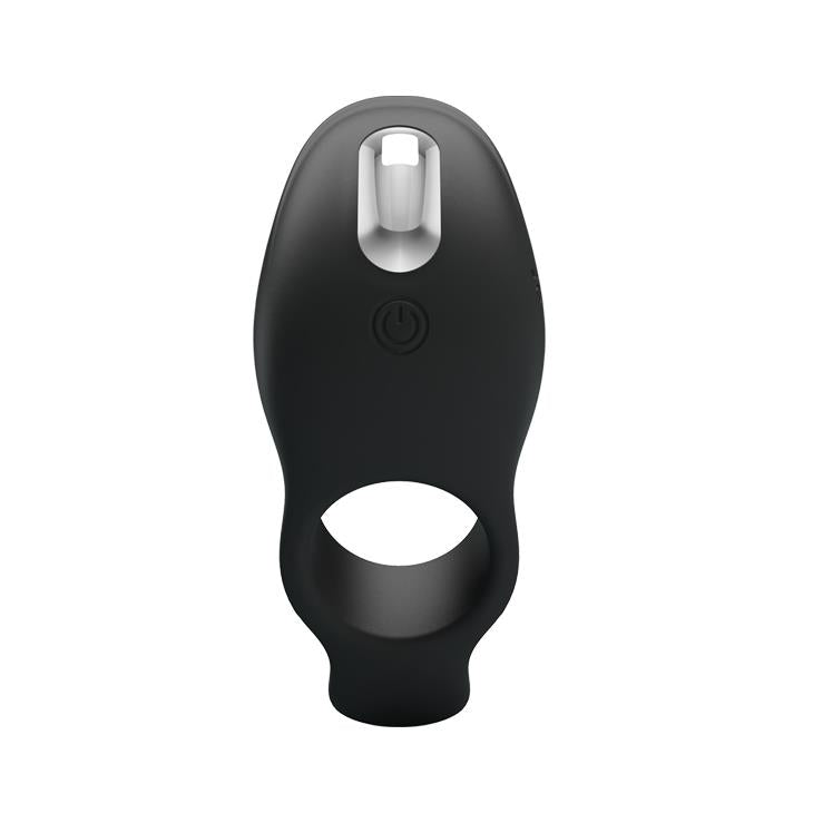 Pierścień erekcyjny wibrujący silikonowy Pretty Love 7 funkcji czarny USB