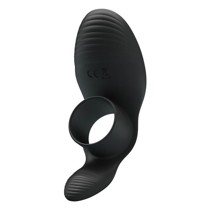 Pierścień erekcyjny wibrujący silikonowy Pretty Love 7 funkcji czarny USB