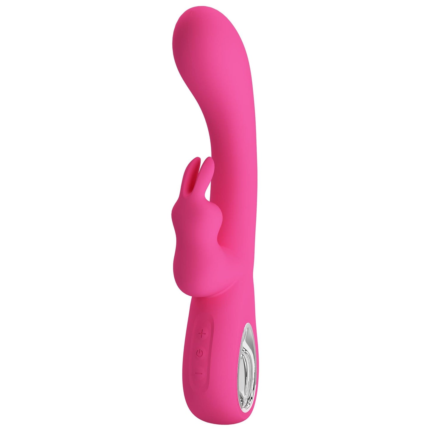 Wibrator króliczek silikonowy Pretty Love Novak srebrny USB 12 trybów