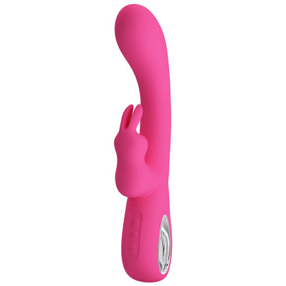 Wibrator króliczek silikonowy Pretty Love Novak srebrny USB 12 trybów