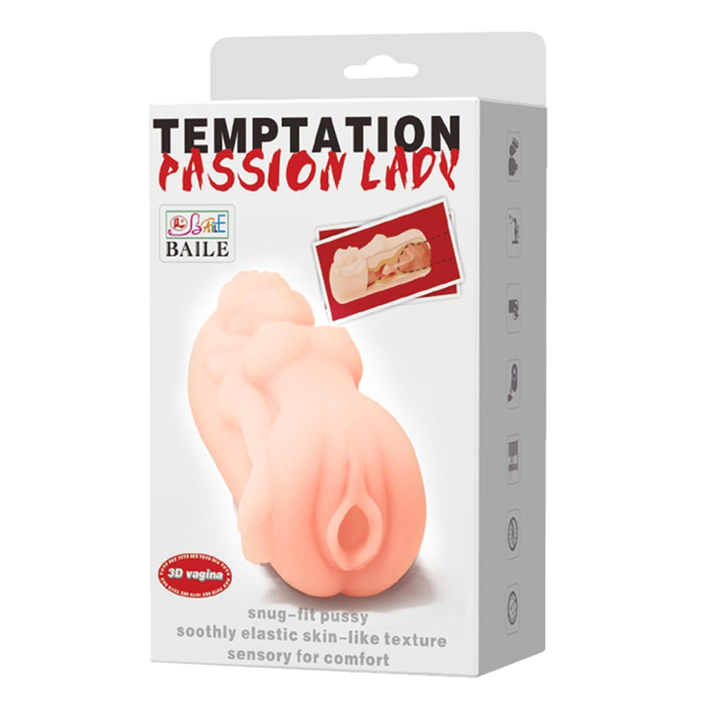 Masturbator waginalny realistyczny 3D Baile Temptation Passion Lady