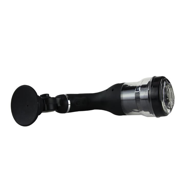 Masturbator rotujący waginalny Baile z przyssawką USB czarny 37 cm