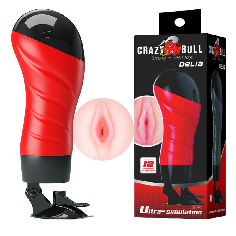 Wagina z wibracją Crazy Bull Delia Pretty Love 12 funkcji