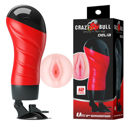 Wagina z wibracją Crazy Bull Delia Pretty Love 12 funkcji