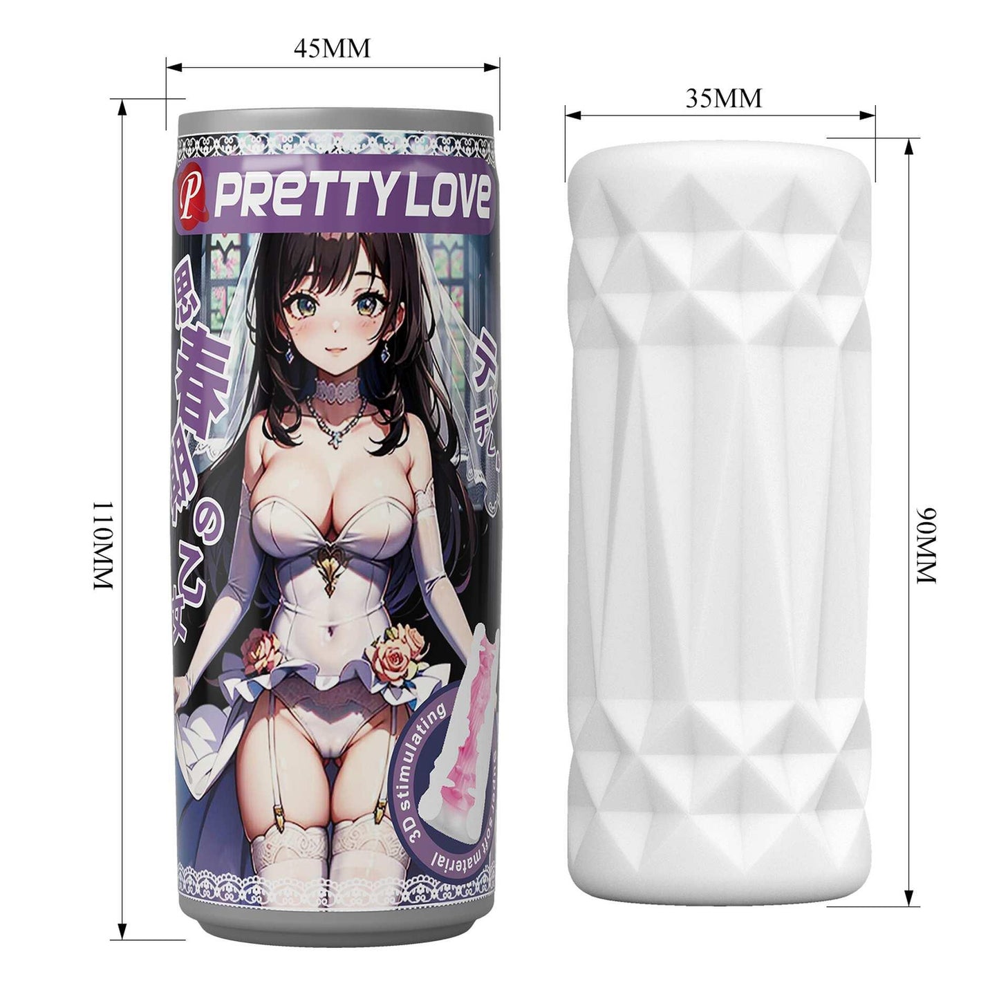 Masturbator Pretty Love super miękki w kształcie puszki