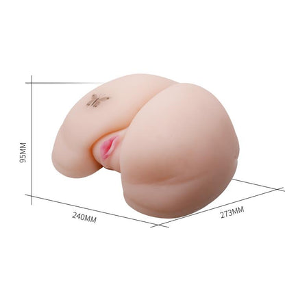 Realistyczny masturbator Baile z waginą i tyłkiem wibrujący cielisty