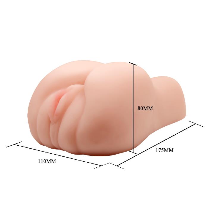 Realistyczny podwójny masturbator z wibracją Baile Passion Lady 18cm