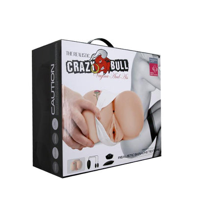 Masturbator Crazy Bull Rose z waginą i odbytem 6 wibracji