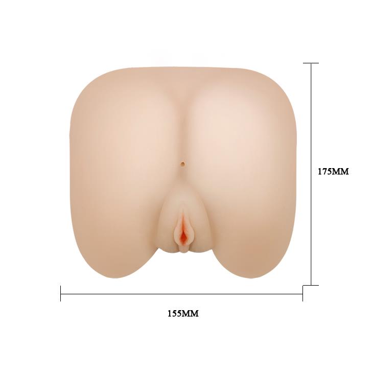 Realistyczny masturbator Baile cyber skórzany wagina anus wibrujący 15 cm