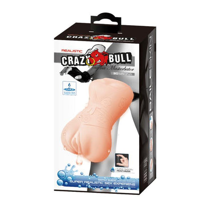 Masturbator waginalny Crazy Bull realistyczny cyberskóra cielisty 13 cm