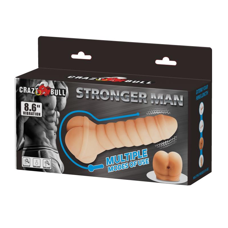 Wibrujący masturbator Crazy Bull Stronger Man