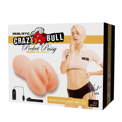 Realistyczna wibrująca wagina kieszonkowa Crazy Bull