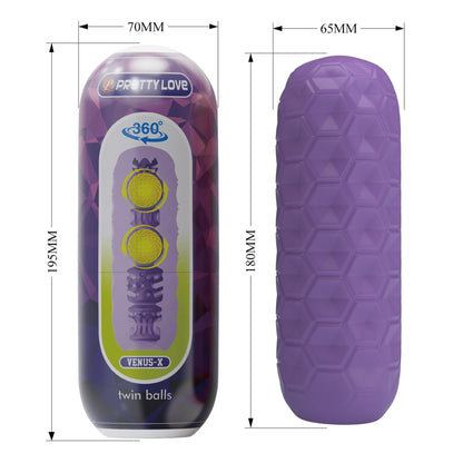 Masturbator Pretty Love VenusX z podwójnymi kulkami
