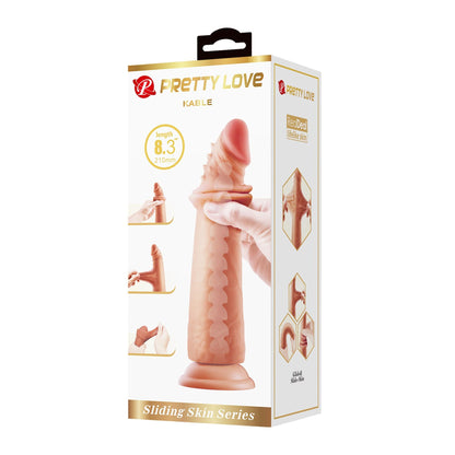 Dildo realistyczne Pretty Love Kable z ruchomą skórą 21 cm