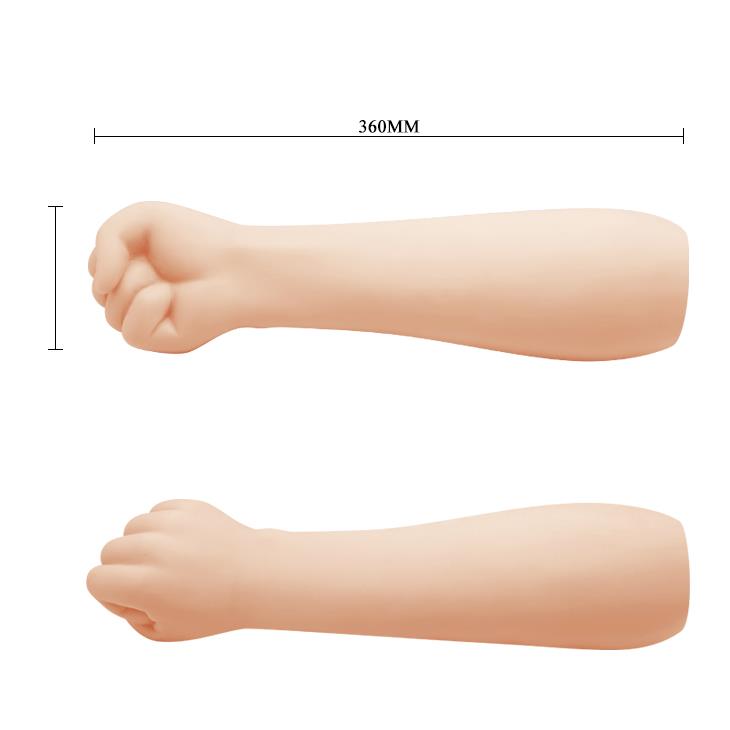 Realistyczne dildo pięściowe Pretty Love cieliste 36 cm wodoodporne