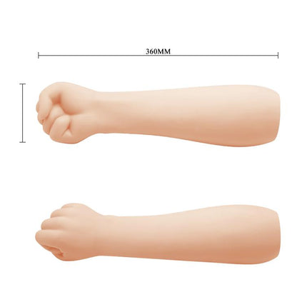 Realistyczne dildo pięściowe Pretty Love cieliste 36 cm wodoodporne