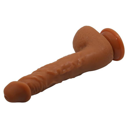 Dildo realistyczne zakrzywione Baile Jason z przyssawką jasnobrązowe