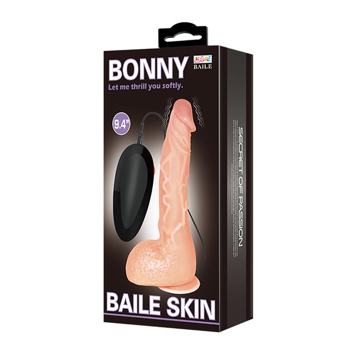 Wibrator realistyczny Baile Jasson 25 cm cielisty z przyssawką
