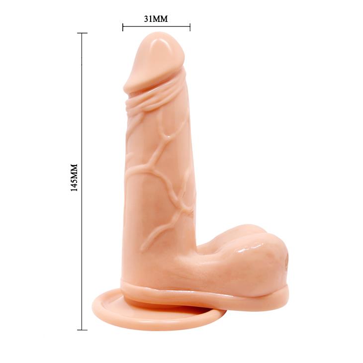 Wibrator realistyczny Baile Barbara Genie 14,5cm z przyssawką