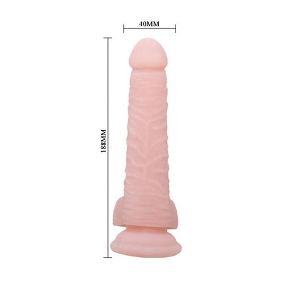 Dildo realistyczne Baile miękkie z przyssawką 31 cm