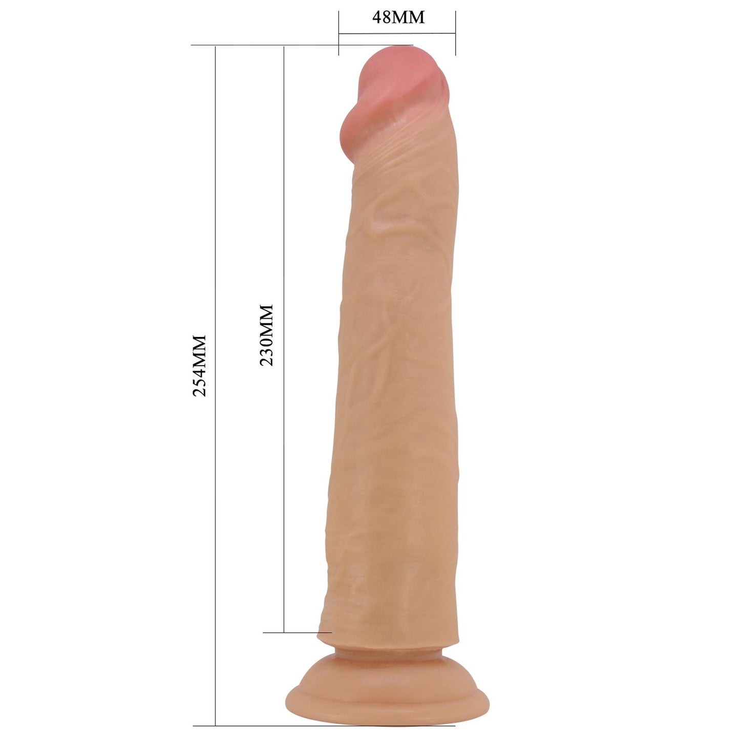 Dildo realistyczne Pretty Love Sharife 25 cm z przyssawką giętkie TPR