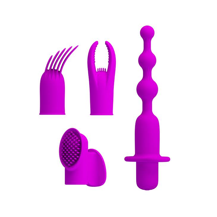 Zestaw wibracyjny Pretty Love silikonowy 12 trybów 4 w 1
