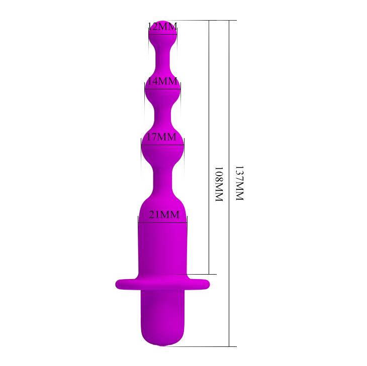 Zestaw wibracyjny Pretty Love silikonowy 12 trybów 4 w 1