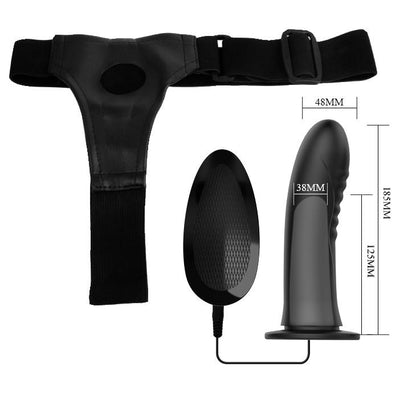 Wibrujący strapon regulowany Pretty Love Myron 18 cm