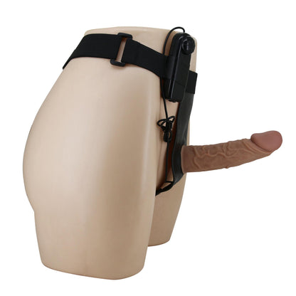 Wibrująca proteza penisa Pretty Love Draven ze strap-onem 17 cm