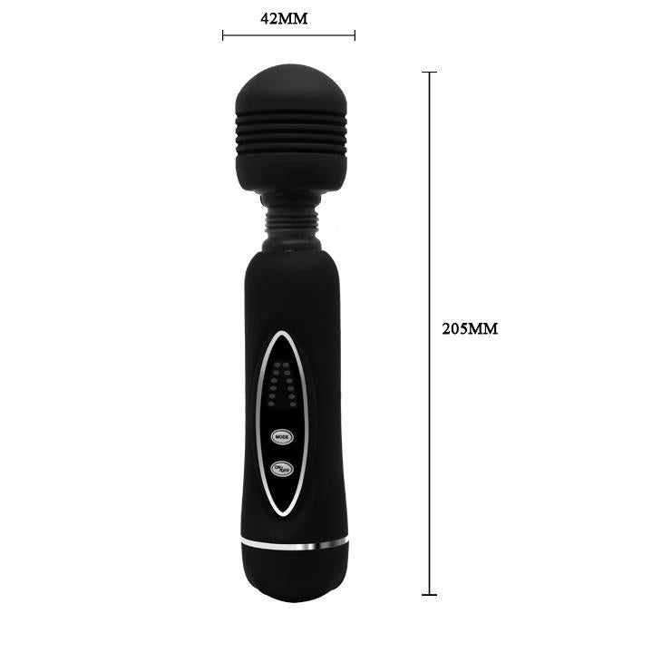 Różdżka masażowa Baile Power Wand 12 funkcji czarna silikonowa