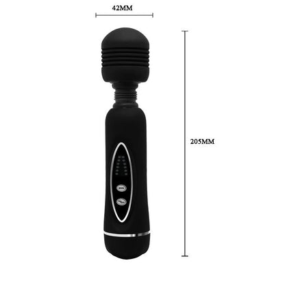 Różdżka masażowa Baile Power Wand 12 funkcji czarna silikonowa