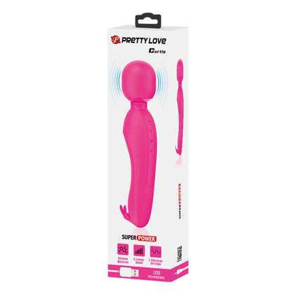 Wibrator króliczek silikonowy Pretty Love Curtis magenta USB