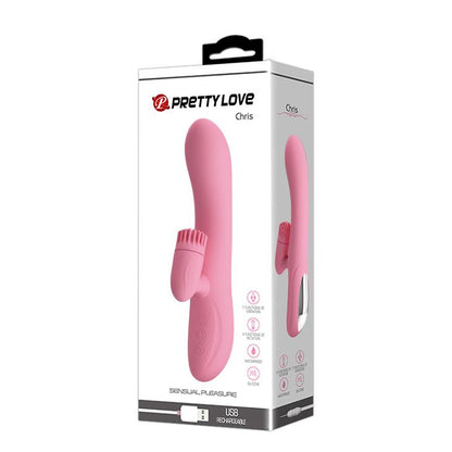 Wibrator silikonowy punktu G Pretty Love Chris rotujący USB 20,5 cm