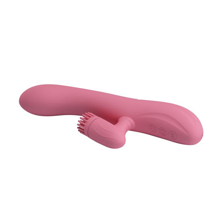 Wibrator silikonowy punktu G Pretty Love Chris rotujący USB 20,5 cm
