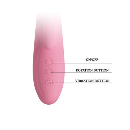 Wibrator króliczek obrotowy Pretty Love Gina 4 obroty 7 wibracji USB 20,5 c