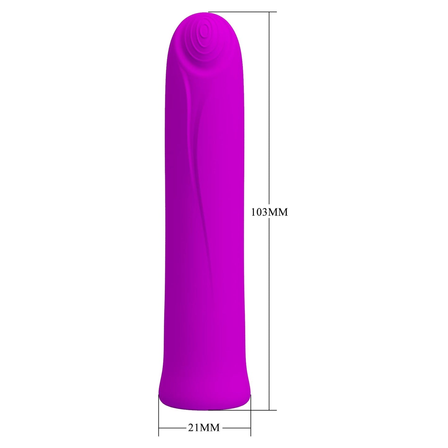 Mini wibrator Pretty Love Curtis 12 trybów z pamięcią USB