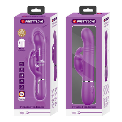 Wibrator króliczek Pretty Love Coale fioletowy 7 wibracji rotacja pchnięcia