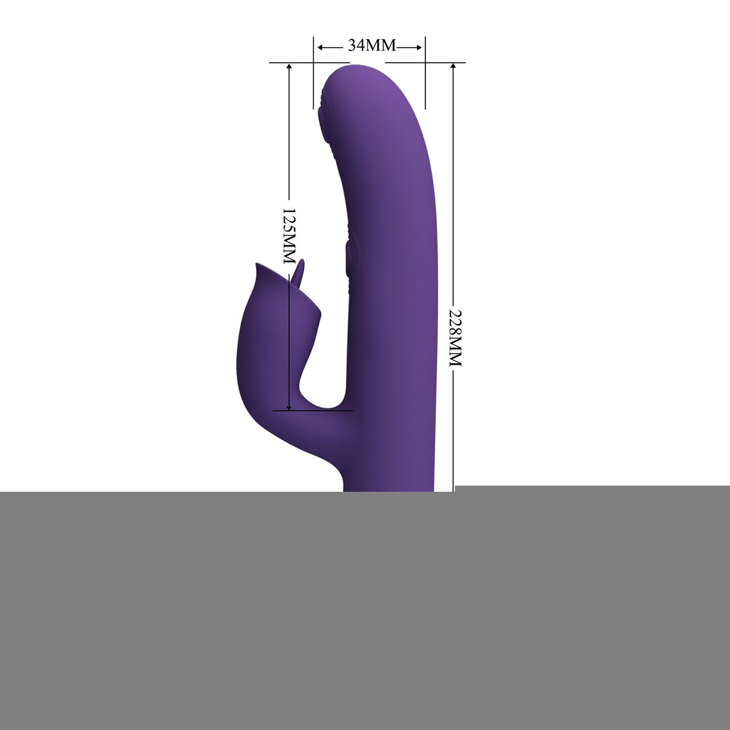 Wibrator króliczek Pretty Love Gigi fioletowy silikonowy USB