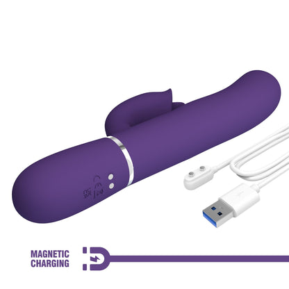Wibrator króliczek Pretty Love Gigi fioletowy silikonowy USB