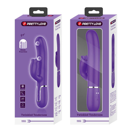 Wibrator króliczek Pretty Love Gigi fioletowy silikonowy USB