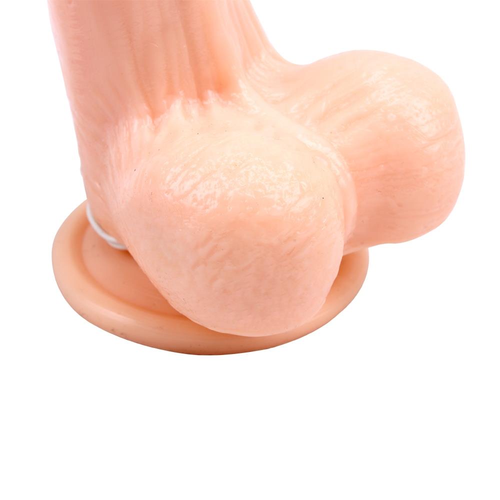 Wibrator teleskopowy James Deen z moszną i pilotem 21.5 cm