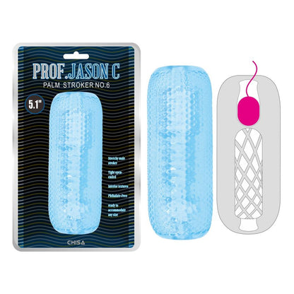 Rękaw masturbatora Prof.Jason C Palm Stroker No.6 niebieski 12.5cm