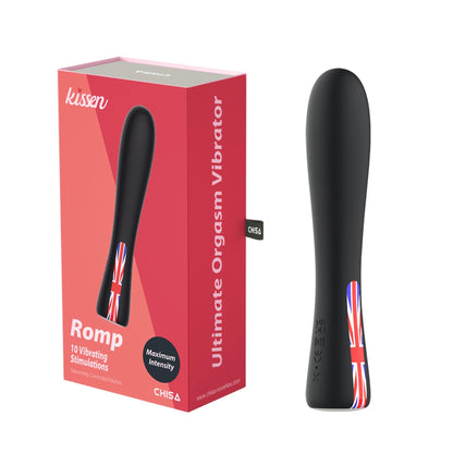 Stymulator łechtaczki Kissen Romp silikonowy 18cm 10 wzorców wodoodporny