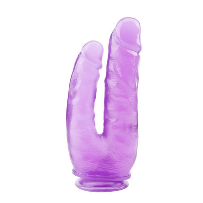 Podwójne dildo Hi Rubber fioletowe PVC 25 cm