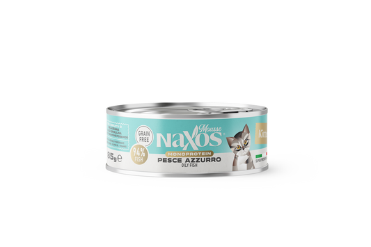 NAXOS CAT KITTEN MONO - ryby oleiste - puszka dla kociąt 85g