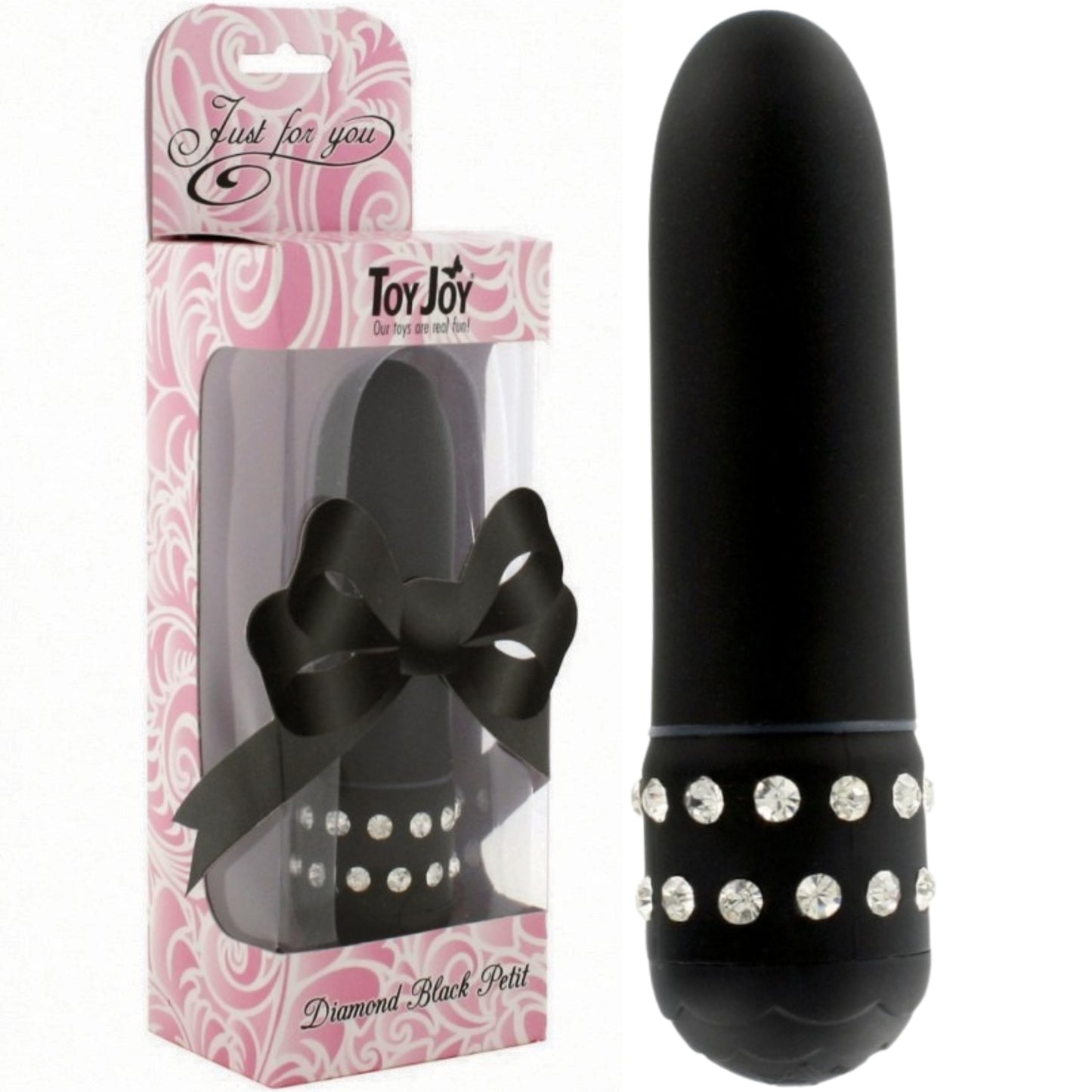 Wibrator Diamond Petit Vibe ToyJoy czarny 11 cm