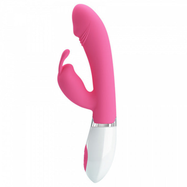 Wibrator króliczek silikonowy Pretty Love Gene różowy 21 cm